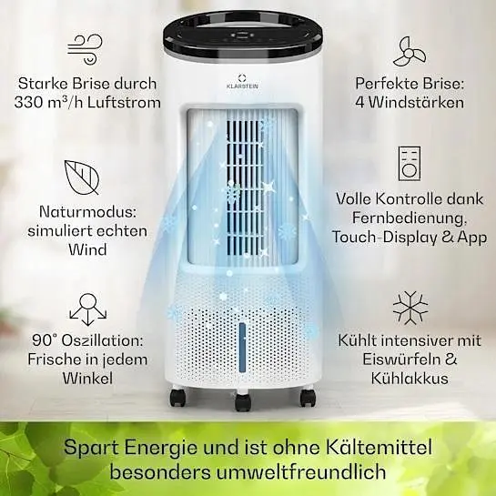 Мобильный кондиционер-вентилятор Klarstein IceWind Plus Smart 4-в-1 (10040211) - фото 3