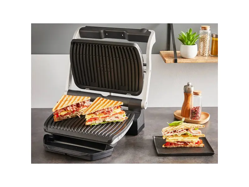 Електрогриль притискний Tefal OptiGrill+ GC718D10 - фото 4