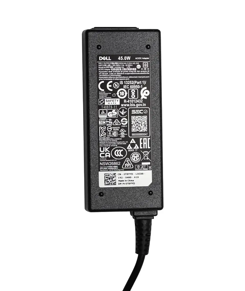 Блок живлення (зарядка) для ноутбука Dell 45W (19.5V 2.31А 4,5x3,0мм) HA45NM140/00285K, 45W, 2.31A, 4.5ммx3.0мм - фото 3