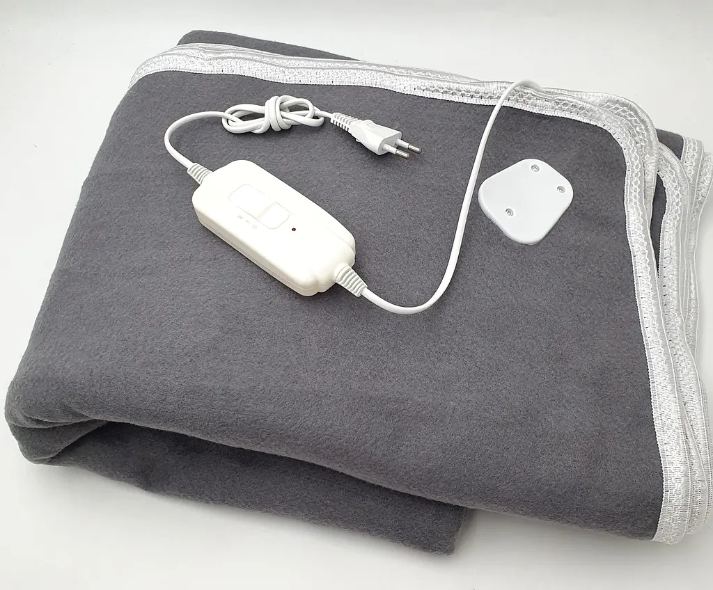 Електропростирадло електро грілка електричне простирадло LUX electric blanket 120*155см 100Вт UKC сірий - фото 3