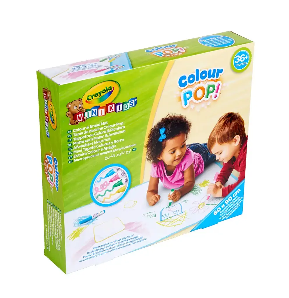 Багаторазовий килимок для малювання Crayola Mini Kids з фломастерами (81-8132) - фото 4
