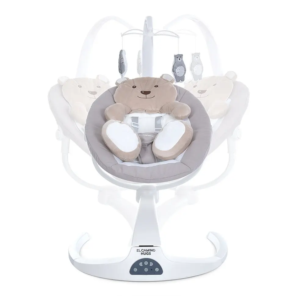 Заколисуючий центр-шезлонг HUGS ME 1077 Beige - фото 3