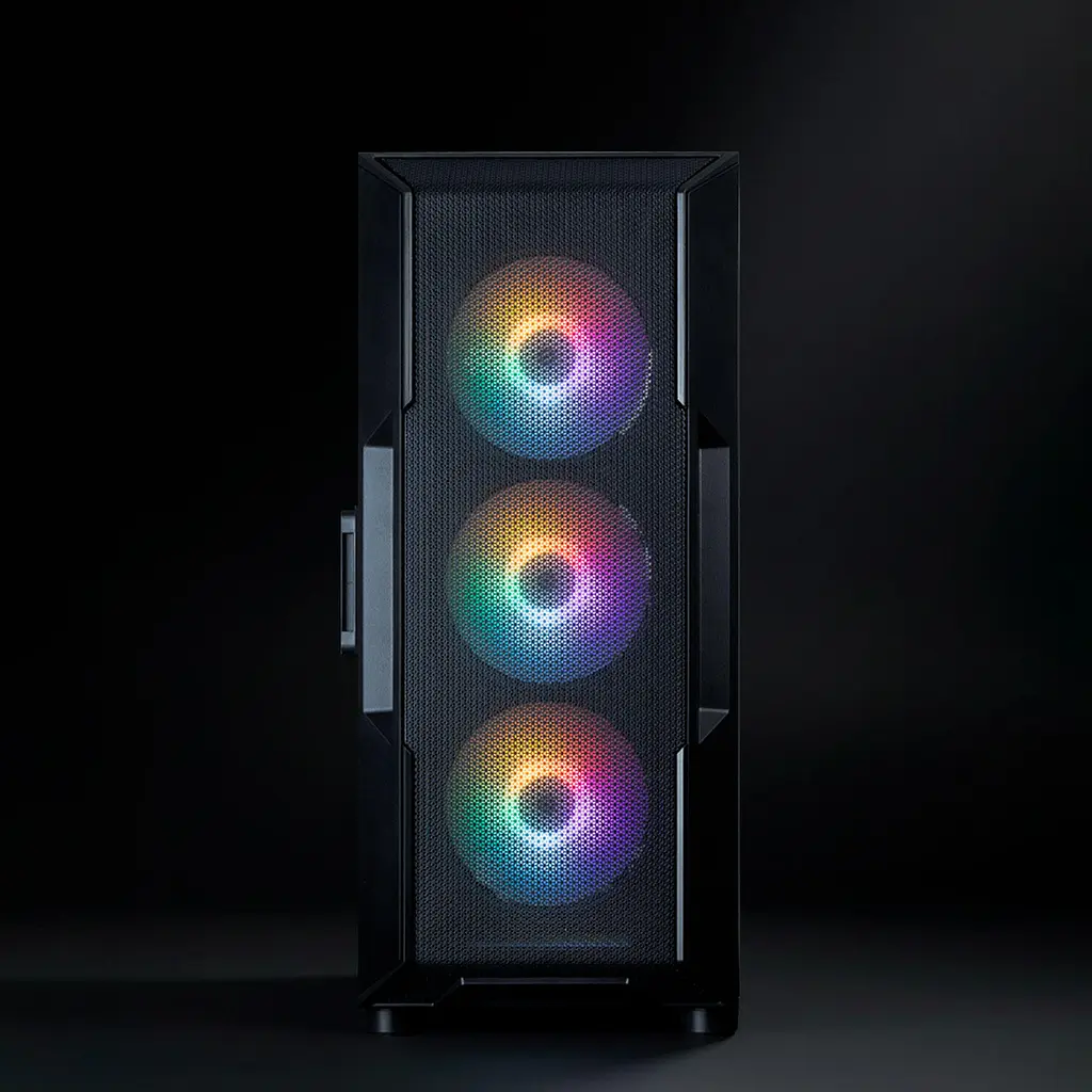 Zalman Корпус I3 Neo V2 без БР, 2xUSB3.0, 1x Type C, 4x120мм RGB, VGA 400мм, LCS ready, TG Side Panel, ATX, чорний - фото 4
