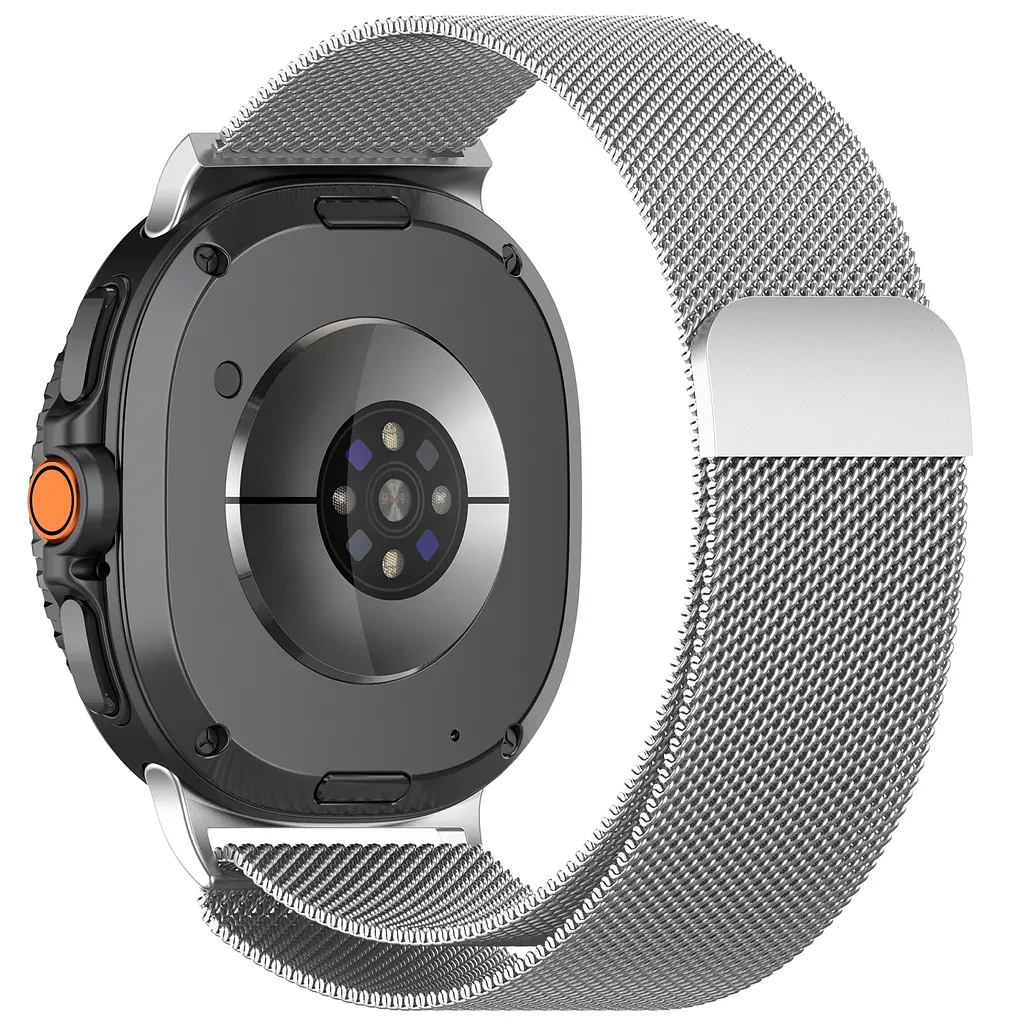 Ремінець металевий для смарт-годинника Google Pixel Watch 40,44,46 mm, Milanese Magnetic, сріблястий, міланська петля, браслет на магнітній застібці, сумісний з годинником Google Pixel Watch, для моделей з розміром корпусу 40,44,46 мм - фото 2