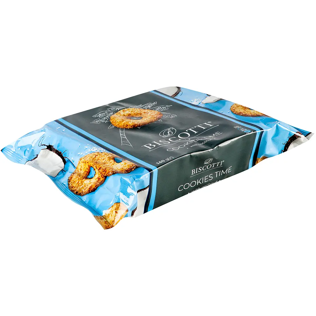Печиво Biscotti Cookies time з кокосом 160 г (800304) - фото 3