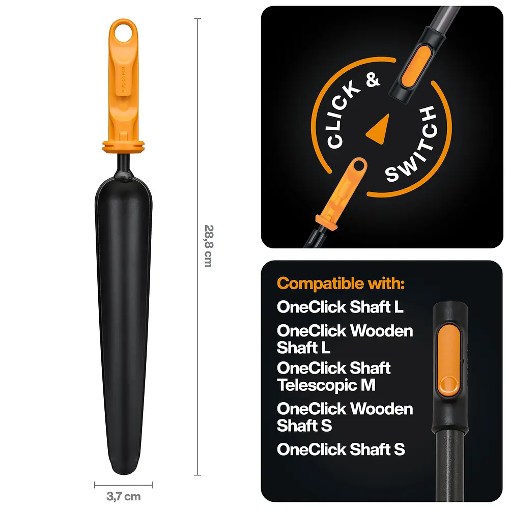 Совок для бур'янів Fiskars OneClick 19 см (1080694) - фото 3