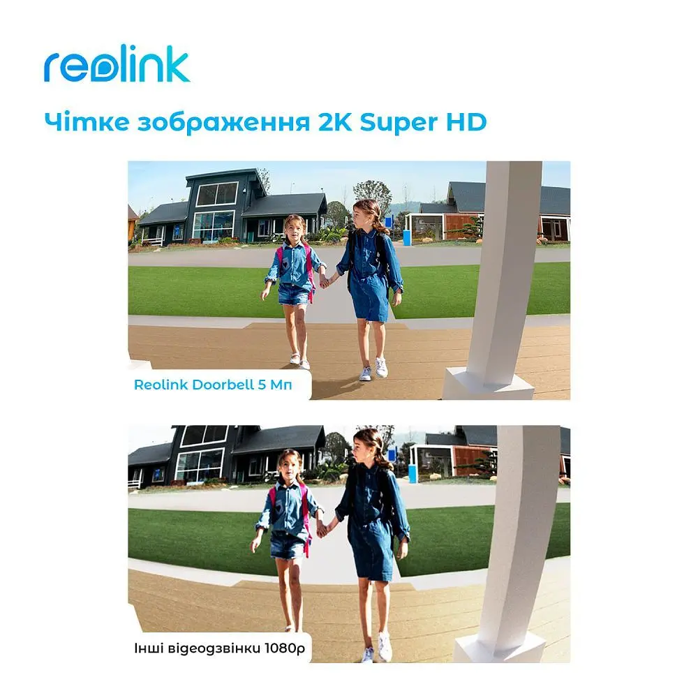 Відеодзвінок Reolink (Video Doorbell Wi-Fi) (D340W) - фото 4
