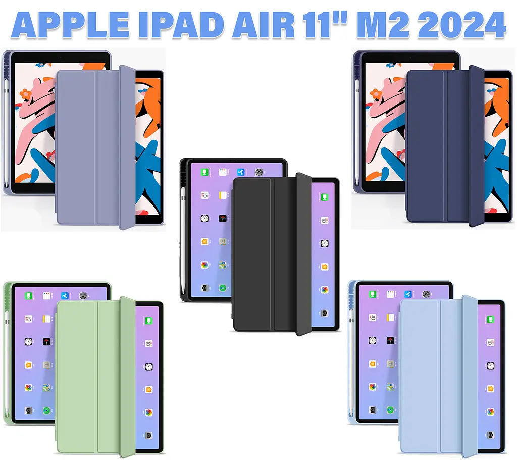 Чохол BeCover Tri Fold Soft TPU із кріпленням Apple Pencil для Apple iPad Air 11 M2 2024 Насичено-синій (711401) - фото 7
