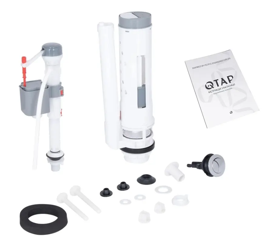 Унітаз-моноблок підлоговий Qtap Kolibri Ultra Quiet з сидінням Slim Duroplast/ Soft-close/ Quick Release QT10226380W - фото 7