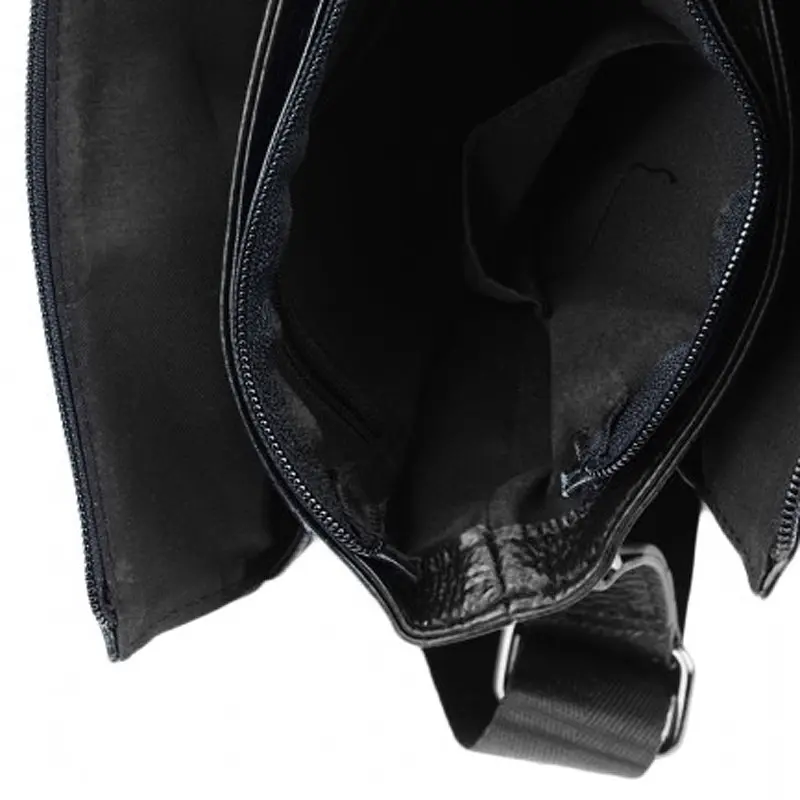 Чоловіча шкіряна сумка Borsa Leather 1t8871-black - фото 6