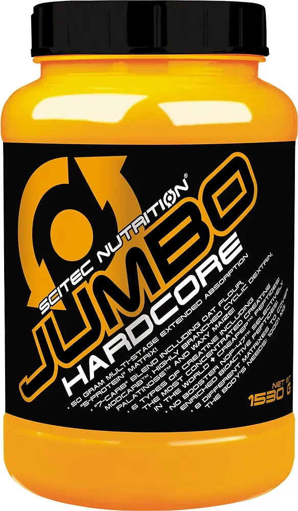 Гейнер Jumbo Hardcore, 1.53 кг Білий шоколад Scitec Nutrition fit0016832