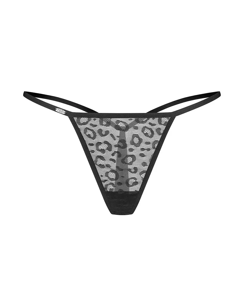 Комплект стрингов Obsessive Clara 2XL/3XL 2 шт (черный) - фото 7
