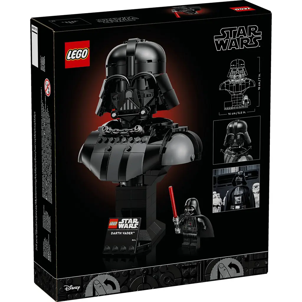 Конструктор LEGO Star Wars Погруддя Дарта Вейдера V29 349 деталей (75439) - фото 2