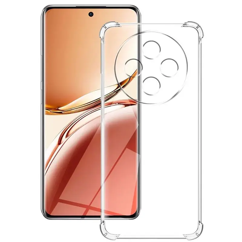 TPU чохол GETMAN Ease logo посилені кути Full Camera для Oppo Reno 12 F 4G/5G Безбарвний (прозорий) - фото 2