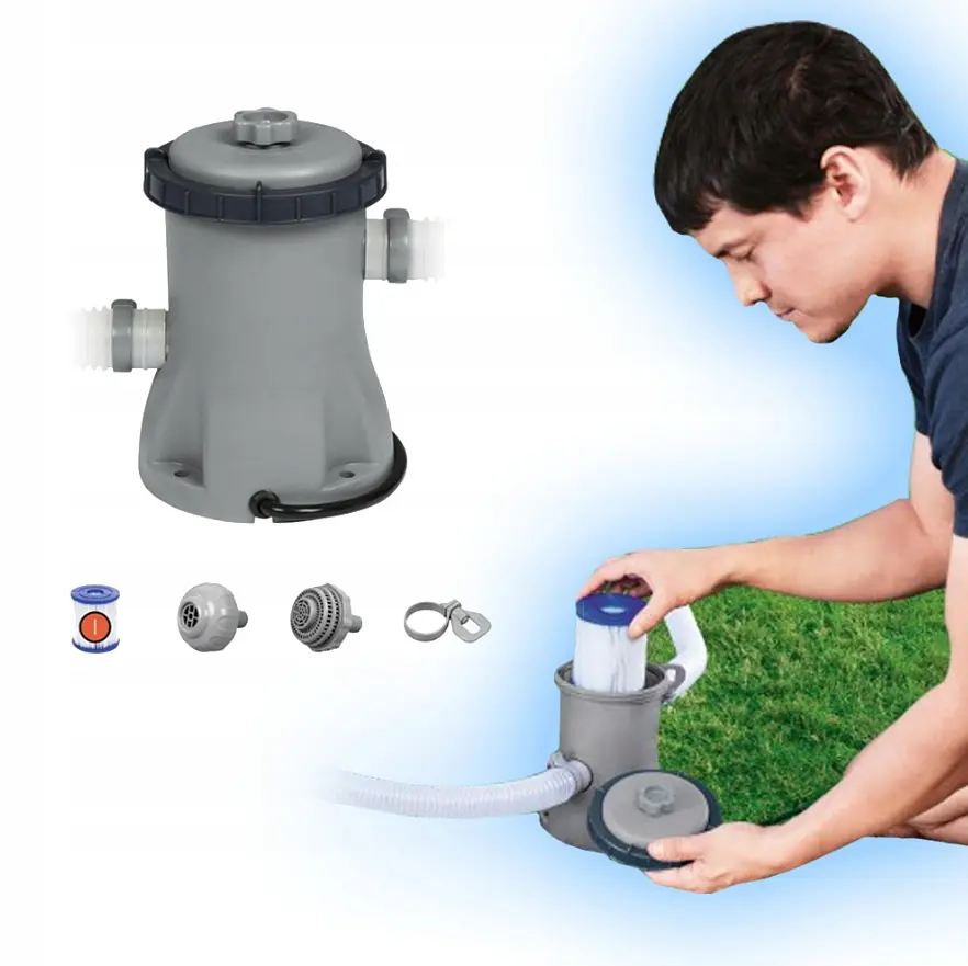 Каркасный бассейн Bestway STEEL PRO 366х76 с фильтром и насосом 56679 - фото 4