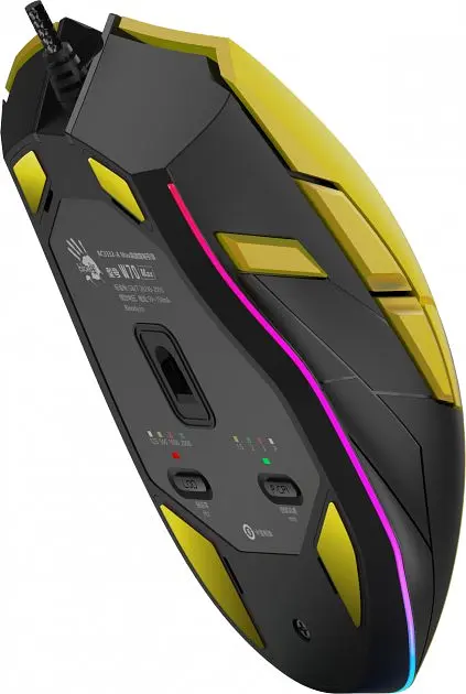 Миша ігрова A4Tech Bloody W70 Max Punk Yellow - фото 7