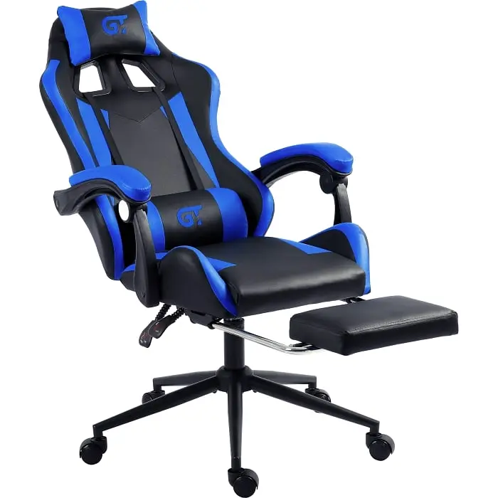 Геймерське крісло GT Racer чорне із синім (X-2323 Black/Blue) - фото 4
