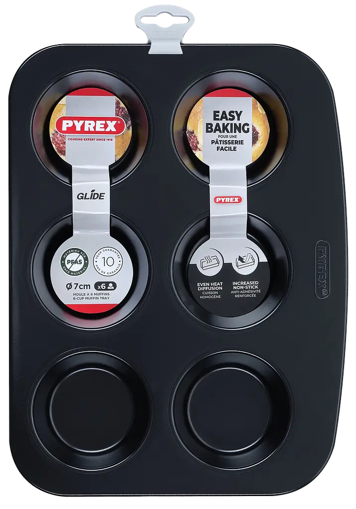 Форма для мафінів Pyrex Glide, 6 шт (7168821) - фото 4
