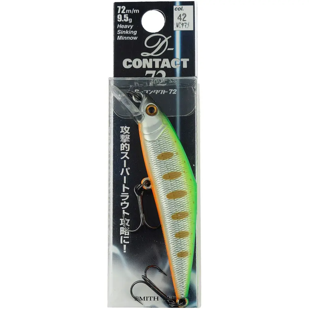 Воблер Smith D Contact 72S 72mm 9.5g #42 Lime Chart Yamame - фото 2