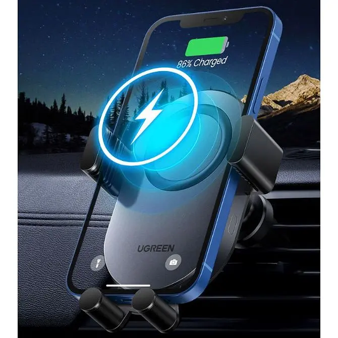 Автотримач для телефону Ugreen CD256 Wireless Car Charger з бездротовою зарядкою - фото 9