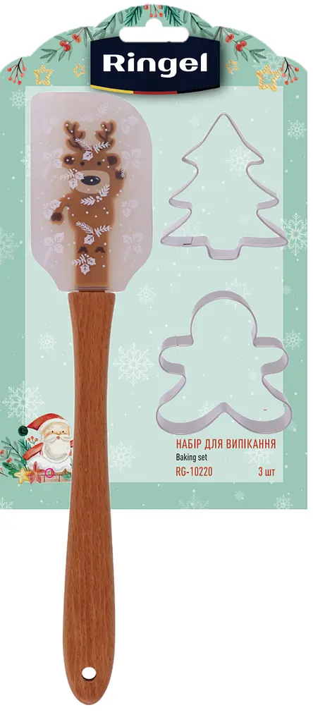 Набір для випікання Ringel Merry Christmas 3 предмети (лопатка, 2 форми) (RG-10220) - фото 2