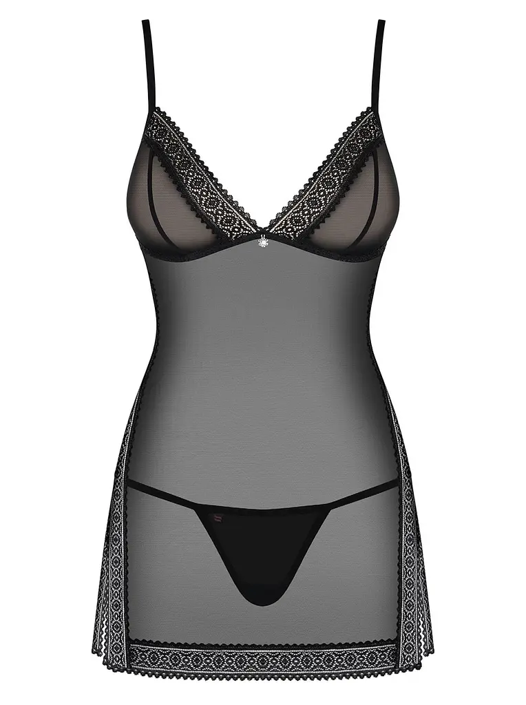 Комплект белья Obsessive 862-CHE-1 L/XL черный - фото 3