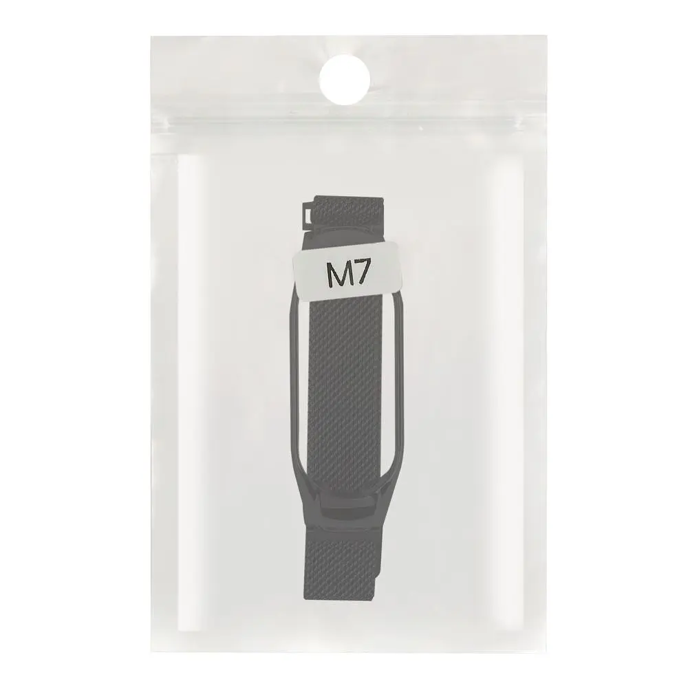 Ремінець No Brand Milanese Loop Xiaomi Mi Band 7 Milanese Loop Black (32361_2917221) - фото 2