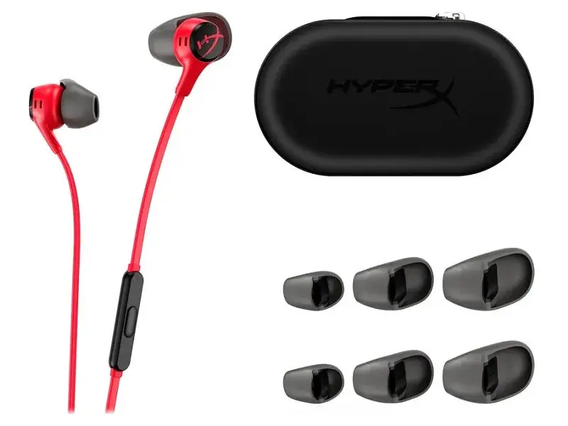 Навушники з мікрофоном HyperX Cloud Earbuds II Red (705L8AA) - фото 5