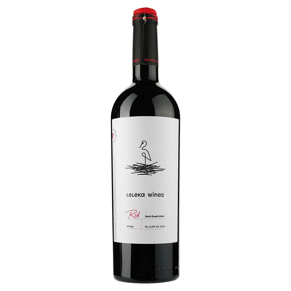 Упаковка вина Leleka Wines Red червоне напівсолодке 4.5 л (0.75 л x 6 шт.) - фото 2