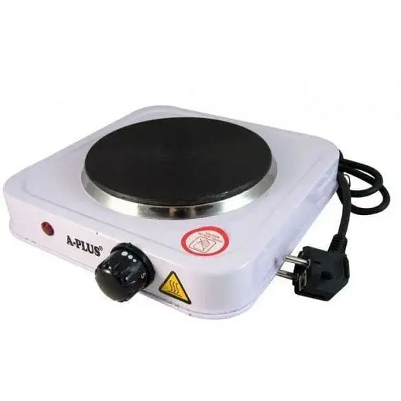 Плита одноконфоркова дискова кухонна A-Plus 2102 настільна переносна  - фото 2