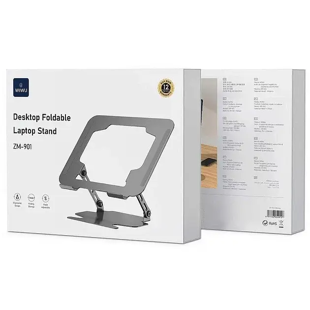 Підставка для ноутбука WIWU Laptop Stand ZM-901 Grey - фото 2