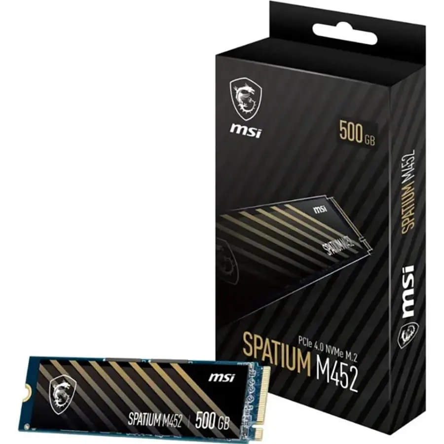 Накопичувач SSD MSI m.2 NVMe 500GB Spatium M452 PCIe 4.0 x4 3D NAND TLC (S78-440K210-P83) - фото 4