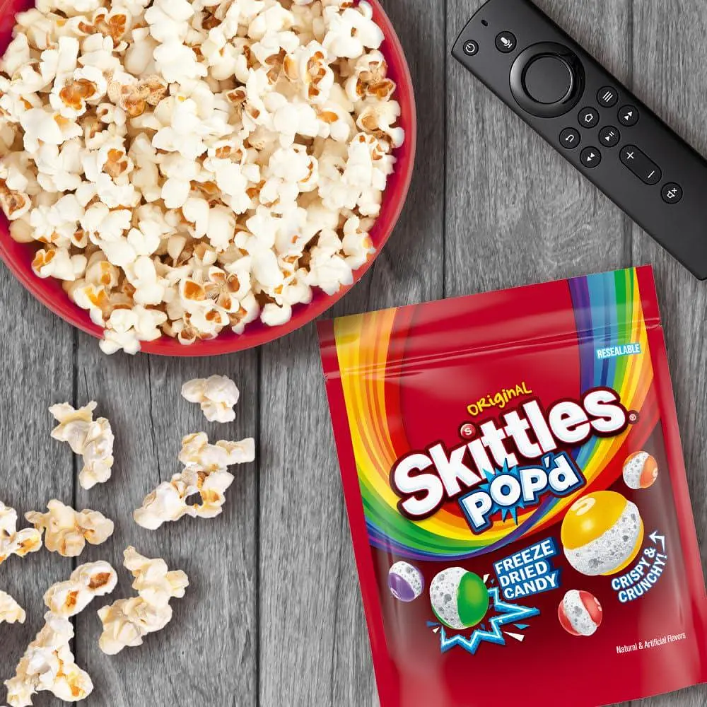 Цукерки Skittles Pop’d Freeze Dried Crispy Crunchy Candy 156г - фото 7