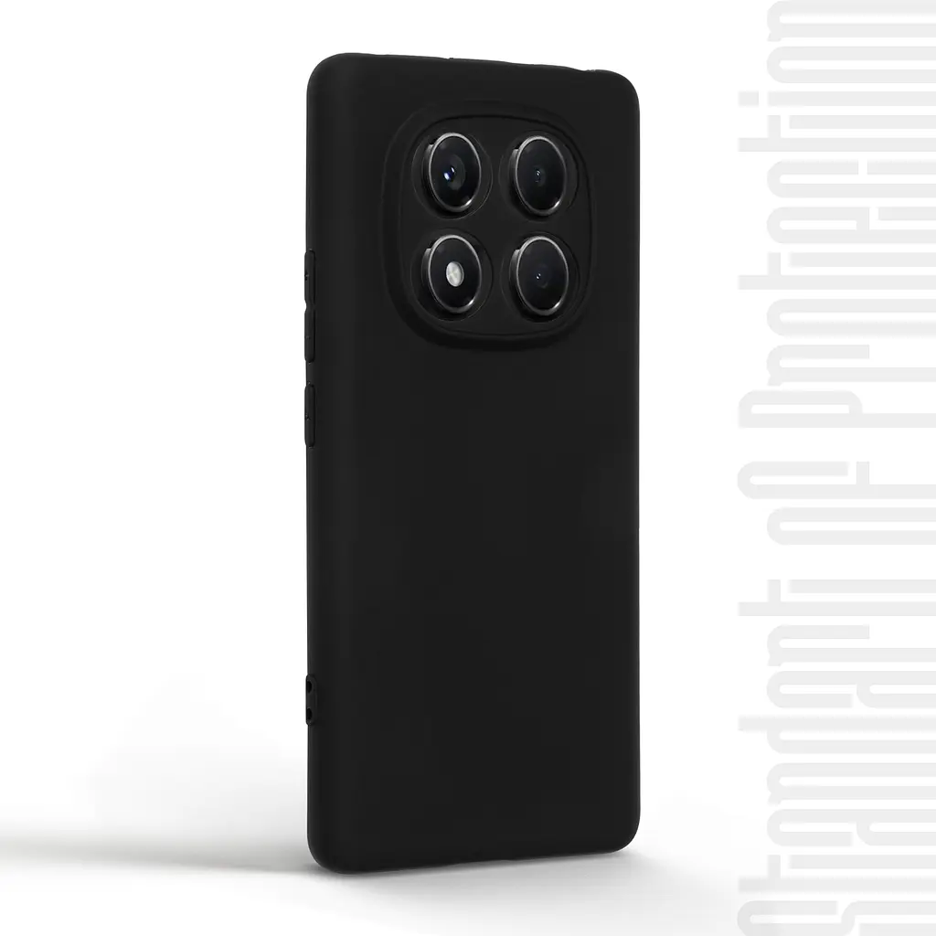 Чехол-накладка для смартфона Xiaomi Redmi Note 14 Pro 4G противоударный, силиконовый, термополиуретановый (ТПУ), с защитой камеры и корпуса, черный, защита всего корпуса, ArmorStandart (ARM79727) - фото 2