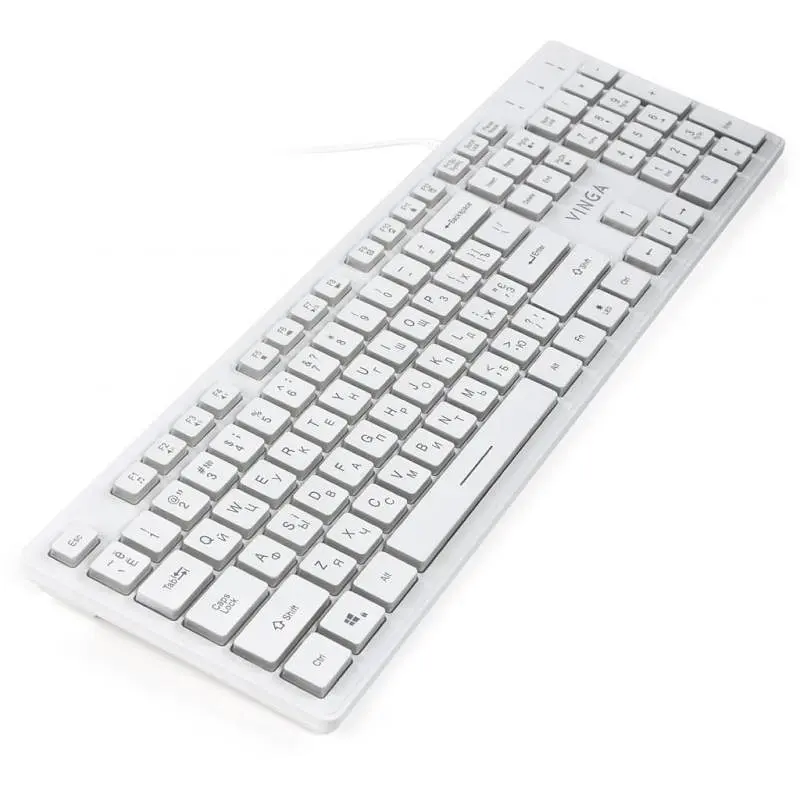 Клавиатура Vinga KB410 White (KB410 White) - фото 3