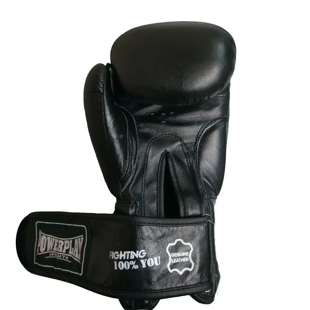 Рукавиці боксерські Power Play PP 3088, Black - 14 унцій - фото 3