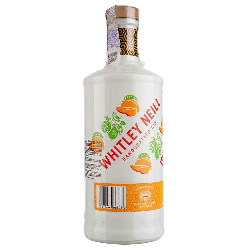 Джин Whitley Neill Mango & Lime, 43%, 0,7 л - фото 2