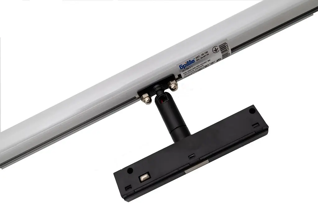 Магнитный трековый цилиндрический поворотный светильник KW-292/10W NW DC48V BK Brille 48-180 - фото 3
