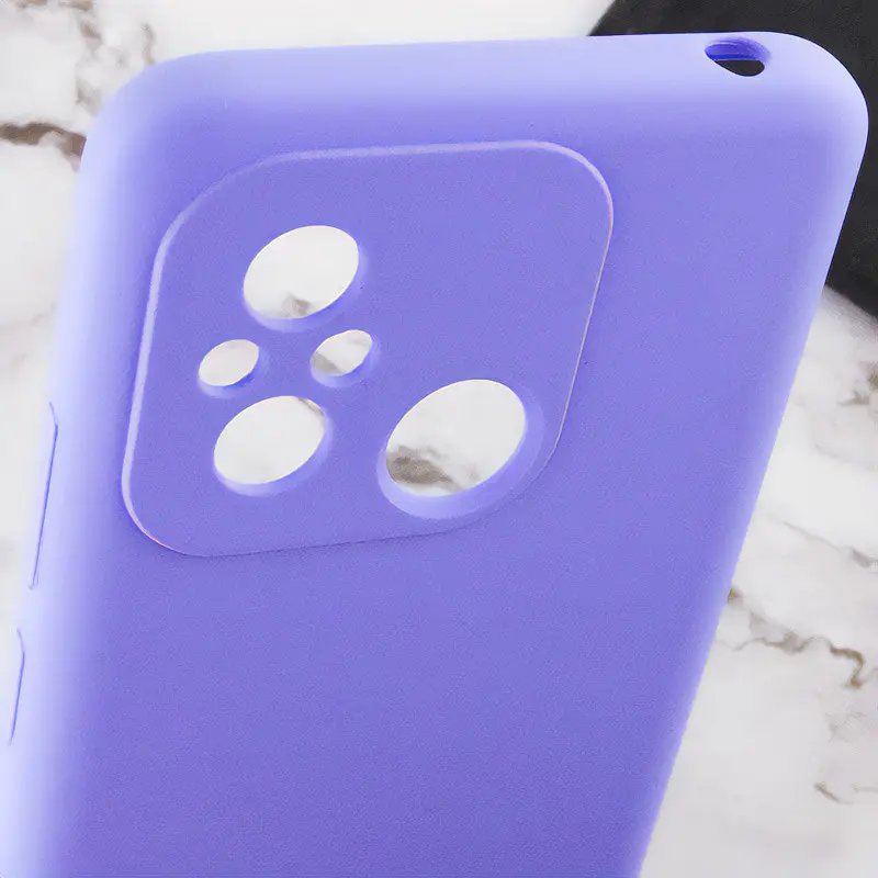 Чохол Lakshmi Silicone Cover Full Camera (AAA) для Xiaomi Redmi 12C Бузковий / Dasheen - фото 7