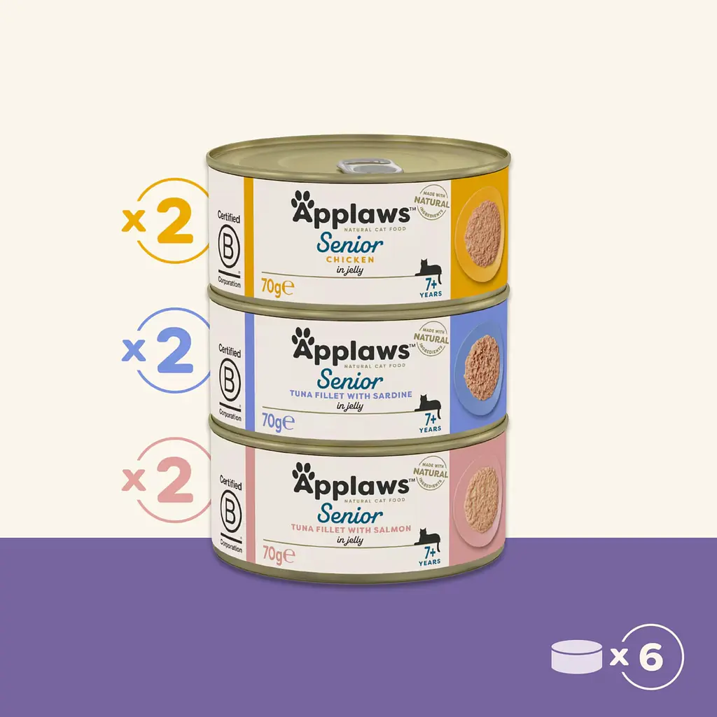 Набір консервів для літніх кішок Applaws Senior Selection Multipack, 6х70g - фото 3