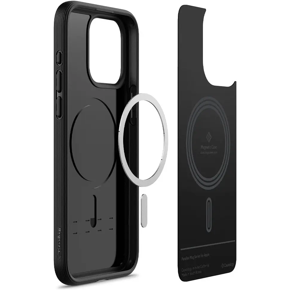 Чохол Caseology Parallax Mag MagSafe для Apple iPhone 15 Pro Max Matte Black [ACS06614] [96905] - фото 9