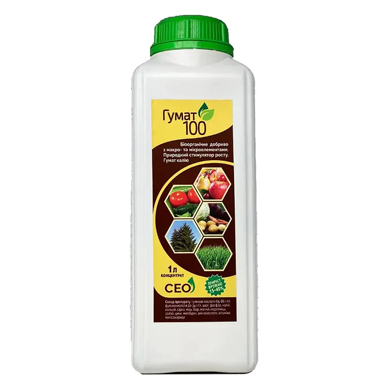 Добриво Гумат 100, Смарт Еко Органік, 1 л