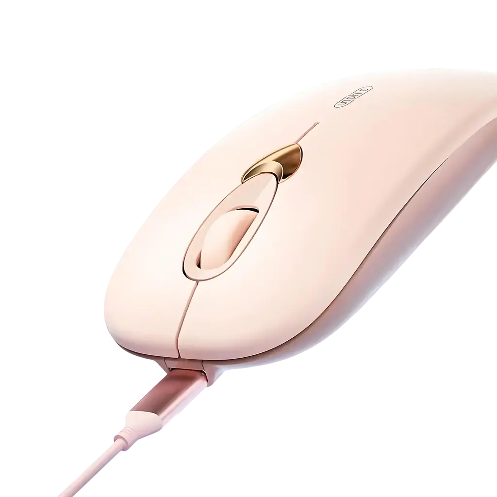 Мышь беспроводная INPHIC Q8 Ultra-thin Pink - фото 2