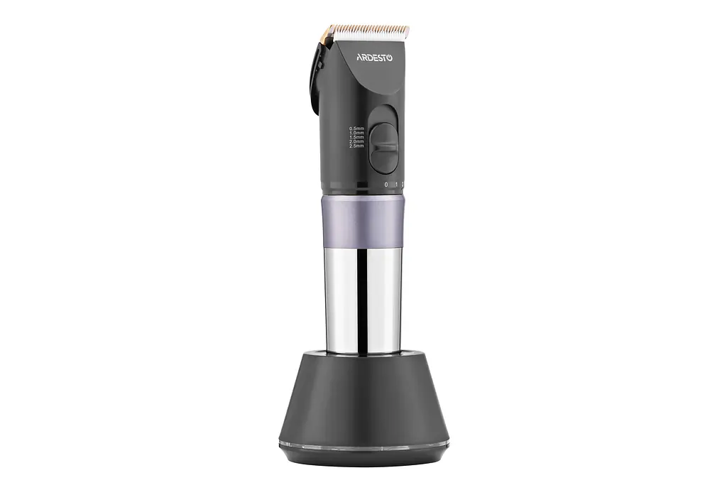 Машинка для стрижки Ardesto HC-Y40-DBS, сеть+аккум., насадок-4, титан. напиток + керамика, черный - фото 8