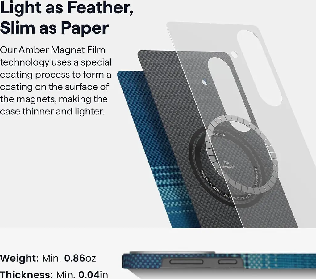 Чохол протиударний Pitaka Tactile Woven Edge Case MagSafe для Samsung Galaxy S25 (S931) Sunset KS2503 - фото 10