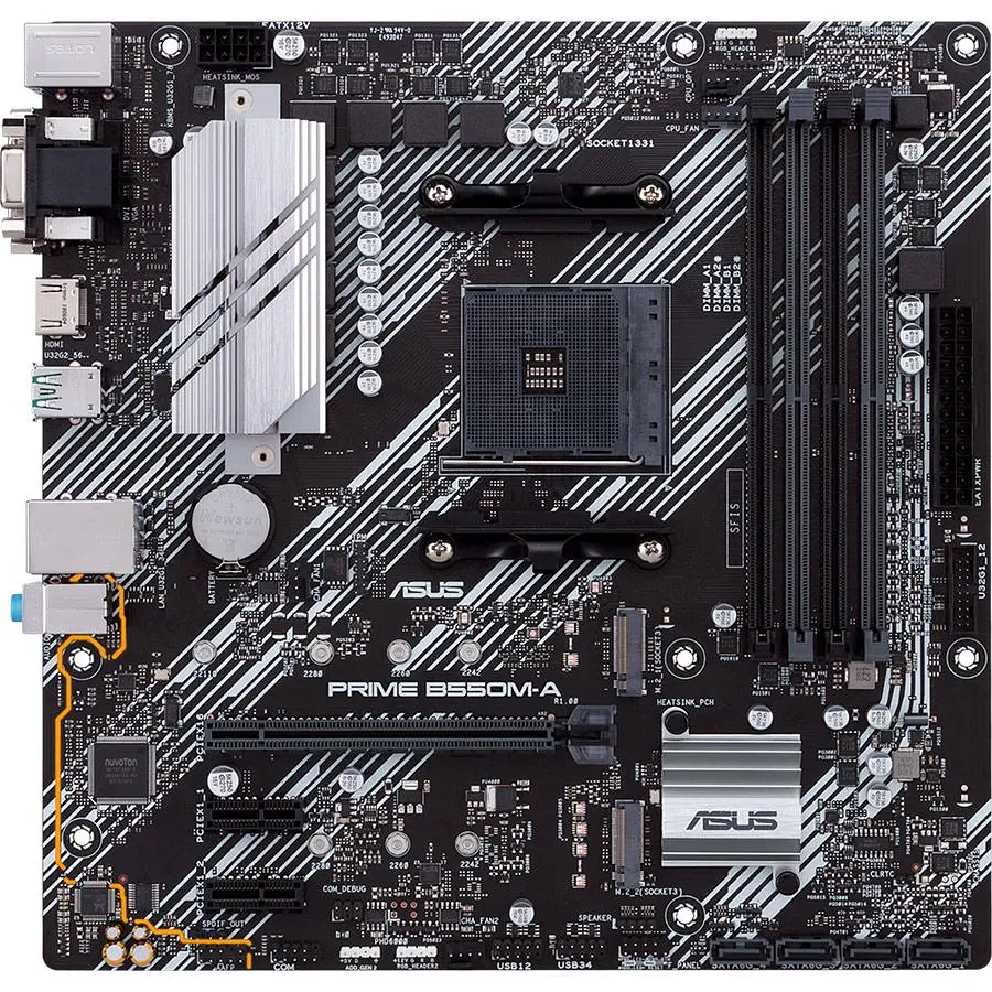 Материнська плата Asus Prime B550M-A (90MB14I0-M0EAY0) [93617] - фото 2