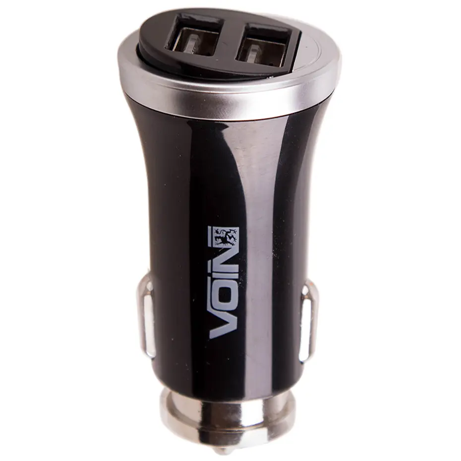 Автомобільний зарядний пристрій Voin 2USB 12/24V - 5V 2.4A (C-2411BK) - фото 2