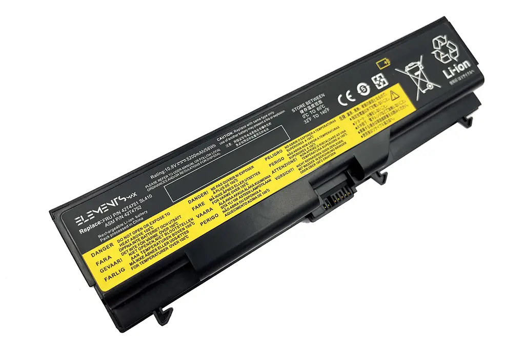 Акумулятор для Lenovo ThinkPad E40 E50 Sl410 T410 T510 W510 10.8V 5200 mAh (SL410-3S2P-5200) - фото 4