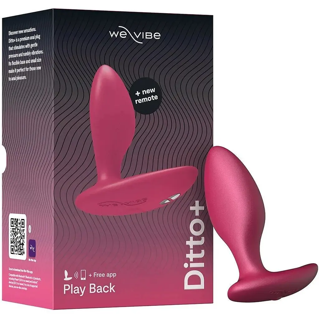 Анальна смарт-вібропробка We-Vibe Ditto+ Cosmic Pink - фото 9