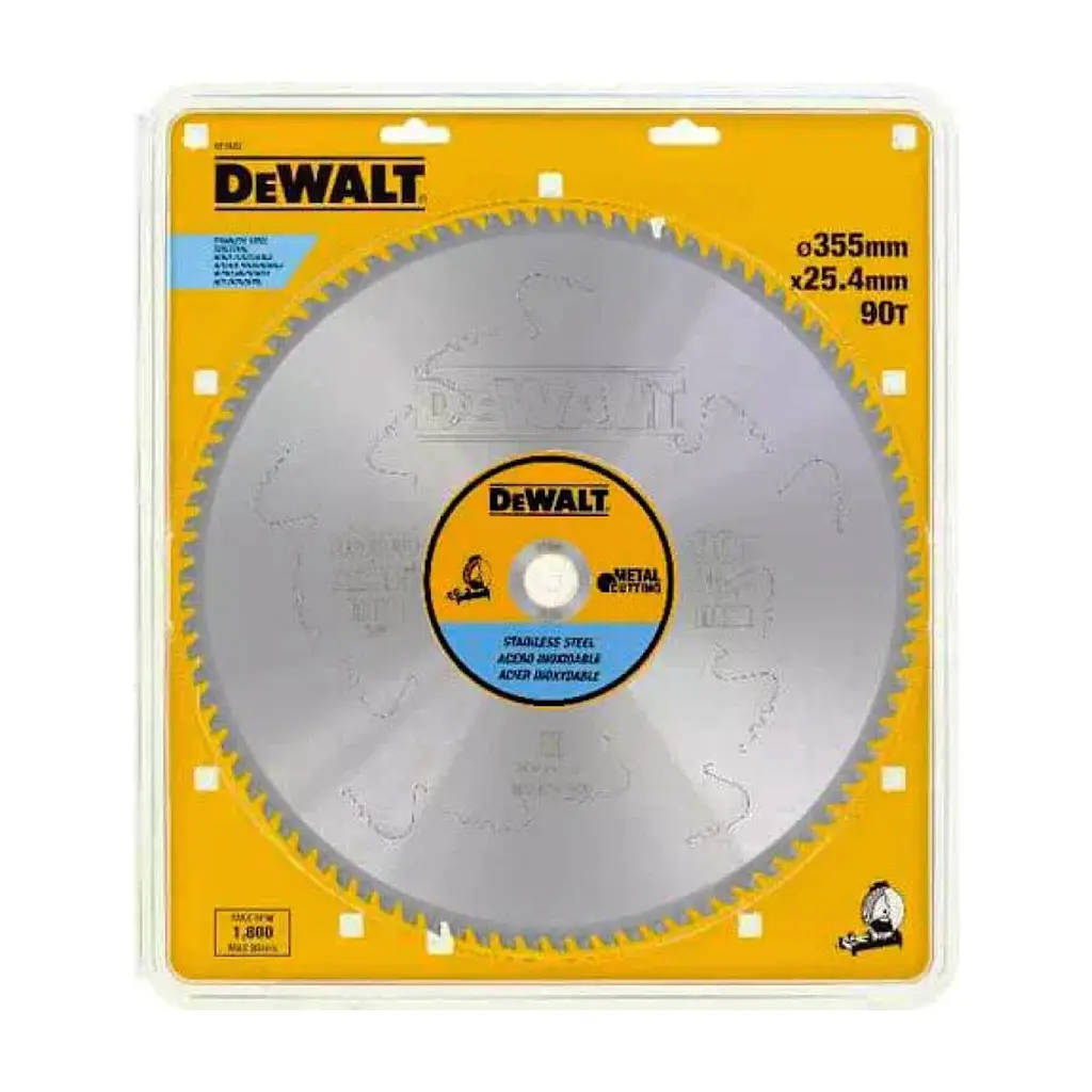Диск пиляльний DeWALT METAL CUTTING , 355 х 25.4 мм, 90 z, MTCG+R, 10 град, (DT1922) - фото 2